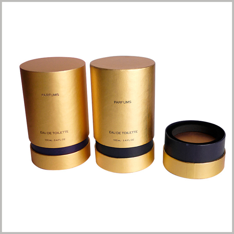 Source Luxury paper perfume round box custom paper tube packaging